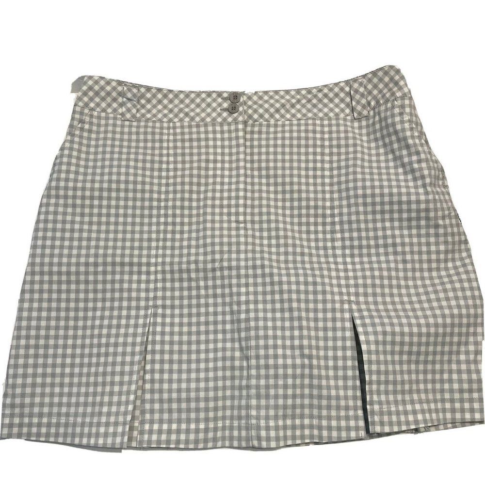 nivo lanctot Ladies Sz 14 Tennis Golf  pickleball skort checker plaid